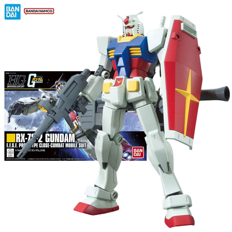 Bandai Original Genuine Figure Gundam Model Kit HGUC 1/144 RX-78-2 Gundam 35Th Collection Action Figure Model Boys Toys Gifts