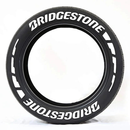 Rubber Tire Letter Stickers 3D Waterproof Wheels Permanent Car Sticker With Glue DIY Stylish Tire Decal For Auto and Motorcycle