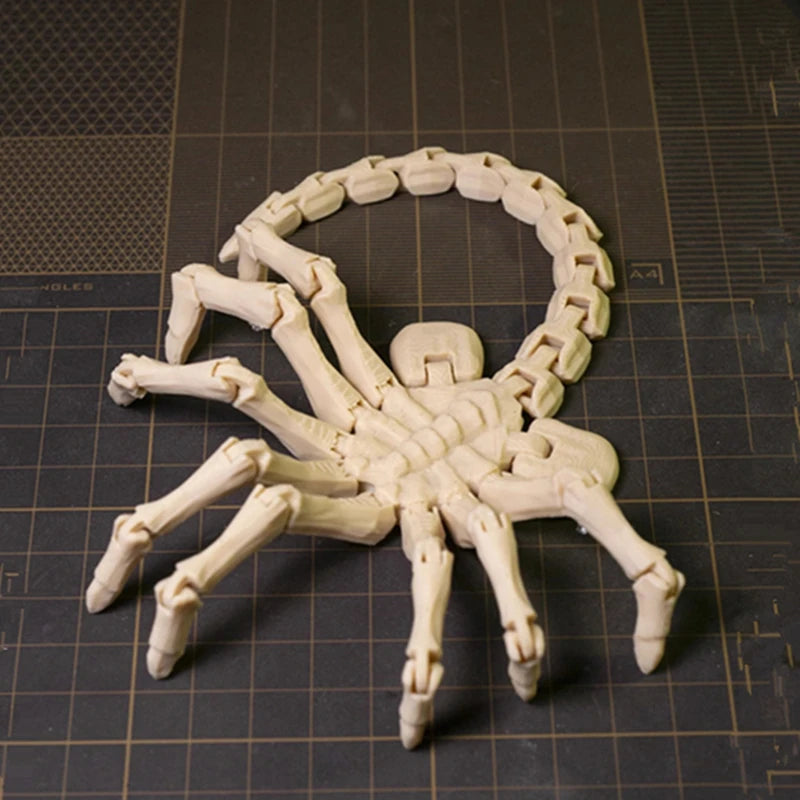 Realistic Scorpion Figurine Alien Facehugger  Model Joint-movable Toy Collectible Figurine Sci-Fi Horror Decor