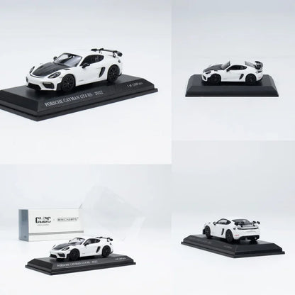 Minichamps 1:64 Cayman GT4 RS simulation limited alloy car model, children's birthday toys gift trendy accessories.