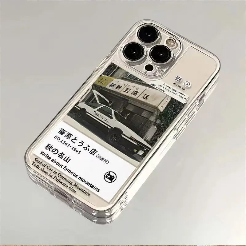 Japan Classic Comic Initial D JDM AE86 Phone Case for iPhone 17 16 15 14 13 12 11 Pro Max Mini X XS XR 7 8 Plus Dustproof Cover