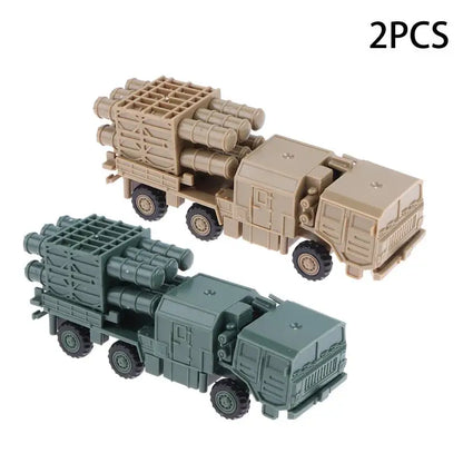 【New】1/144 China HQ-16 Air Defense Missile Launcher 4D Assembled Chariot Simulation Model Sand Table Toy No Glue Required