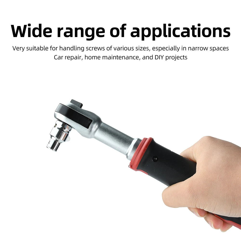 3.6V Ratchet Electric Wrench, 320 rpm, 1/4“ and 3/8” Auto/Manual Rechargeable Wrench, Automotive Repair Tool, Type-C Port