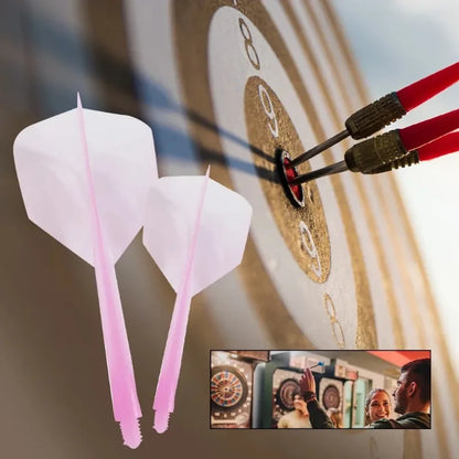 3PCS 2BA Tooth Dart Wing Set Transparent Dart Tail One-Piece Durable Fall Resistance Blade Darts Plastic