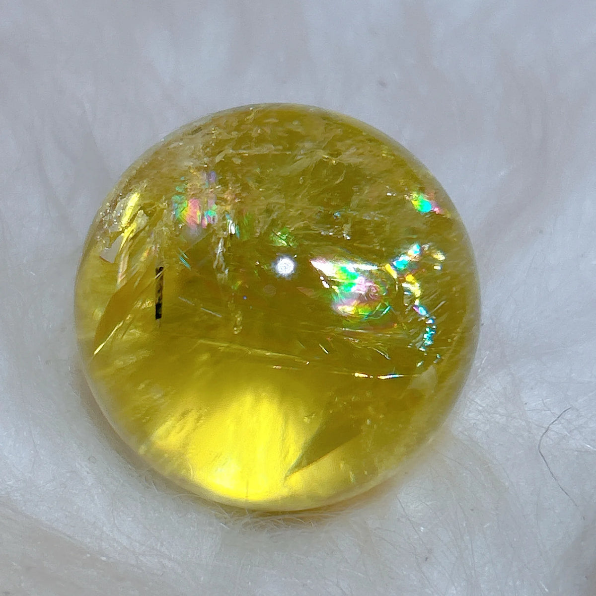 Healing Natural Crystal Brazil Smokey Citrine Quartz Sphere Rainbow Polished Ball High Quality Precious Home Decoration Gift