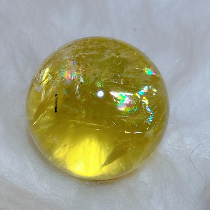 Healing Natural Crystal Brazil Smokey Citrine Quartz Sphere Rainbow Polished Ball High Quality Precious Home Decoration Gift