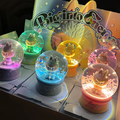 Original Pop Mart The Monsters Labubu V3 Big Into Energy Series Crystal Ball Blind Box Mystery Box Ornaments Girl Birthday Gifts