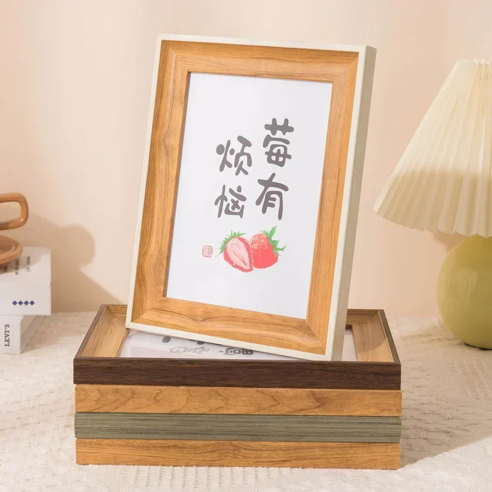 American Simplicity Picture Frame A3 A4 Family Photo Frame Wall Decorative Ornaments for Living Room Bedroom Acrylic Home Decor