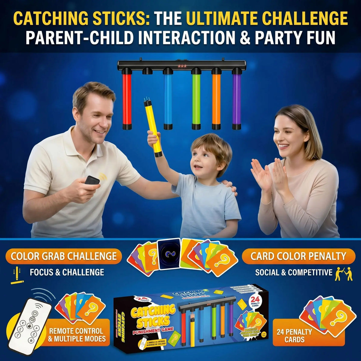 New Children Handheld Stick With Quick Eyes And Hands Reaction Training And Puzzle Toy Sensory Lntegration Trainer