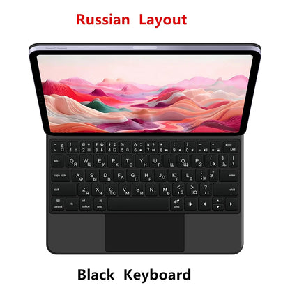 Magic Keyboard Folio For Xiaomi Pad 7 2024 Mi Pad 7 8 Pro 11.2' Tablet Smart Case For Xiaomi Pad 8 Spanish German Keyboard Cover
