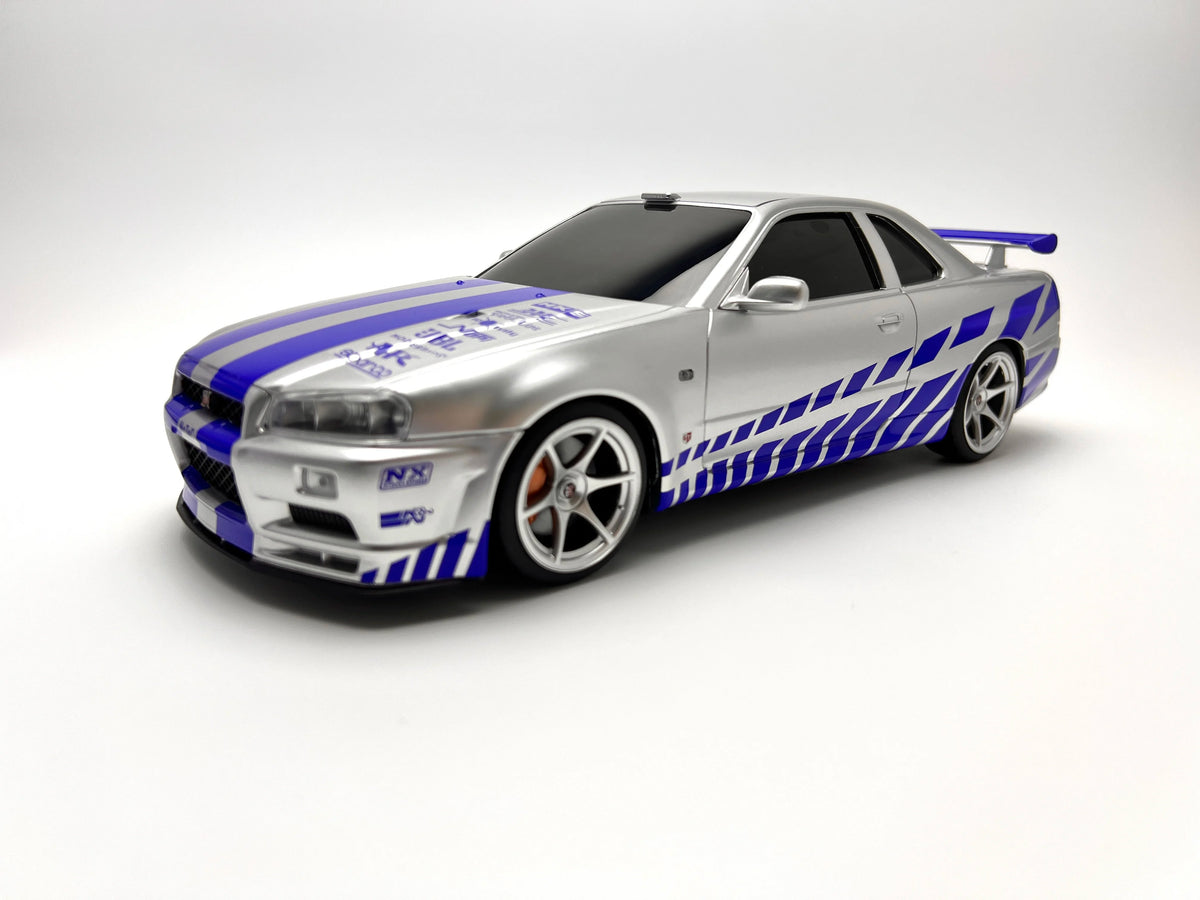 1/16 Skyline GTR34 Car Model Tissue Case - Automotive Style Interior Organizer