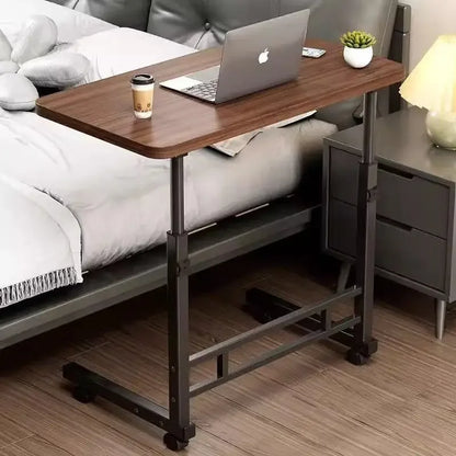 Height Adjustable Rolling Computer Desk Bedside Standing Folding Side Table Portable Commercial Escritorio De Oficina Furniture