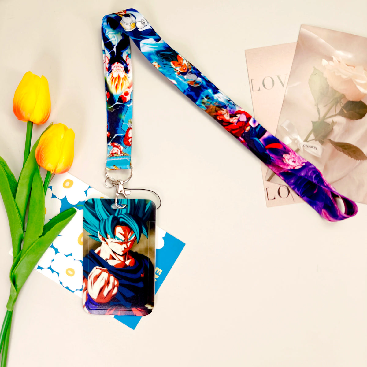 Dragon Ball Credential Holder Japanese Anime Lanyards for Key Neck Strap For Card Badge Gym Keychain Keyring Accessories Gifts