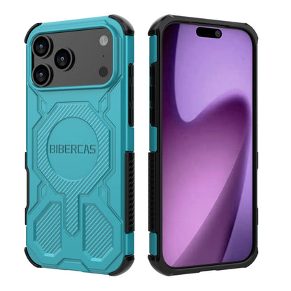 Military Armor Phone Case For iPhone 17 16 15 14 13 18 Pro Max Air 17E 16E Magnetic Wireless Charging Anti-Drop Protective Cover