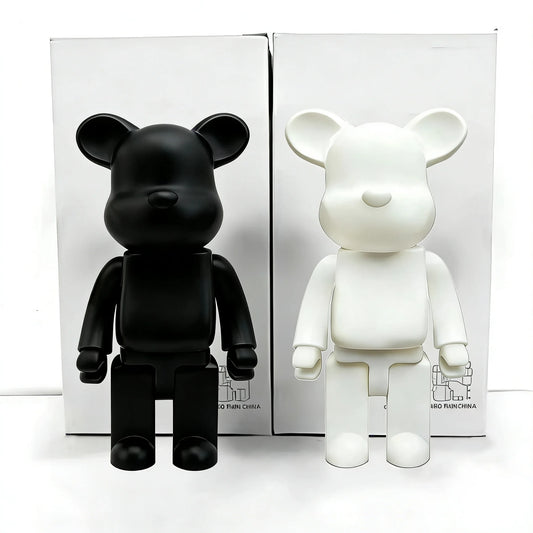 28cm Bear Statue Paint Block Bear Decor Desktop Ornaments Living Room Bear Floor Sculpture Home Decoration Kids Birthday Gifts