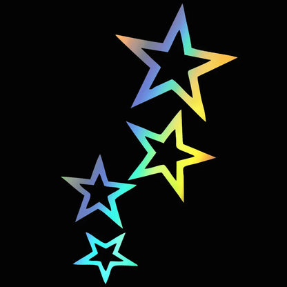 G078 12CMX24CM stars car sticker vinyl car decal waterproof stickers on car truck bumper rear window no background