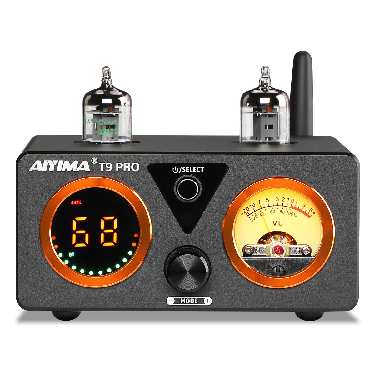 AIYIMA Audio T9 Pro Stereo Vacuum Tube Amplifier Bluetooth 5.1 QCC3040 Aptx USB DAC COAX OPT HiFi Home Digital Amp VU Meter 100w