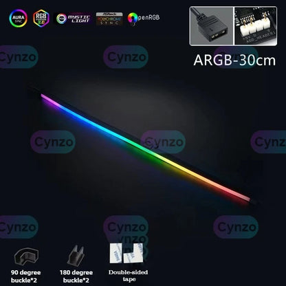 ARGB Motherboard PC Case Decoration 5V LED Strip - RGB Phantom Sync with Screen, AURA Sync Compatible 3Pin LED Strip