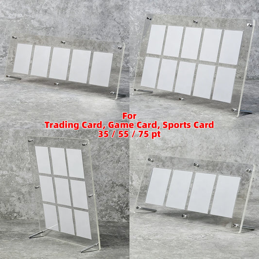 Desktop Display Stand 2/3/4/5/6/8/9/10/12 Cards Holder 35/55/75pt for Pokemon NBA Sports MTG Trading PTCG One Piece TCG F1 Card