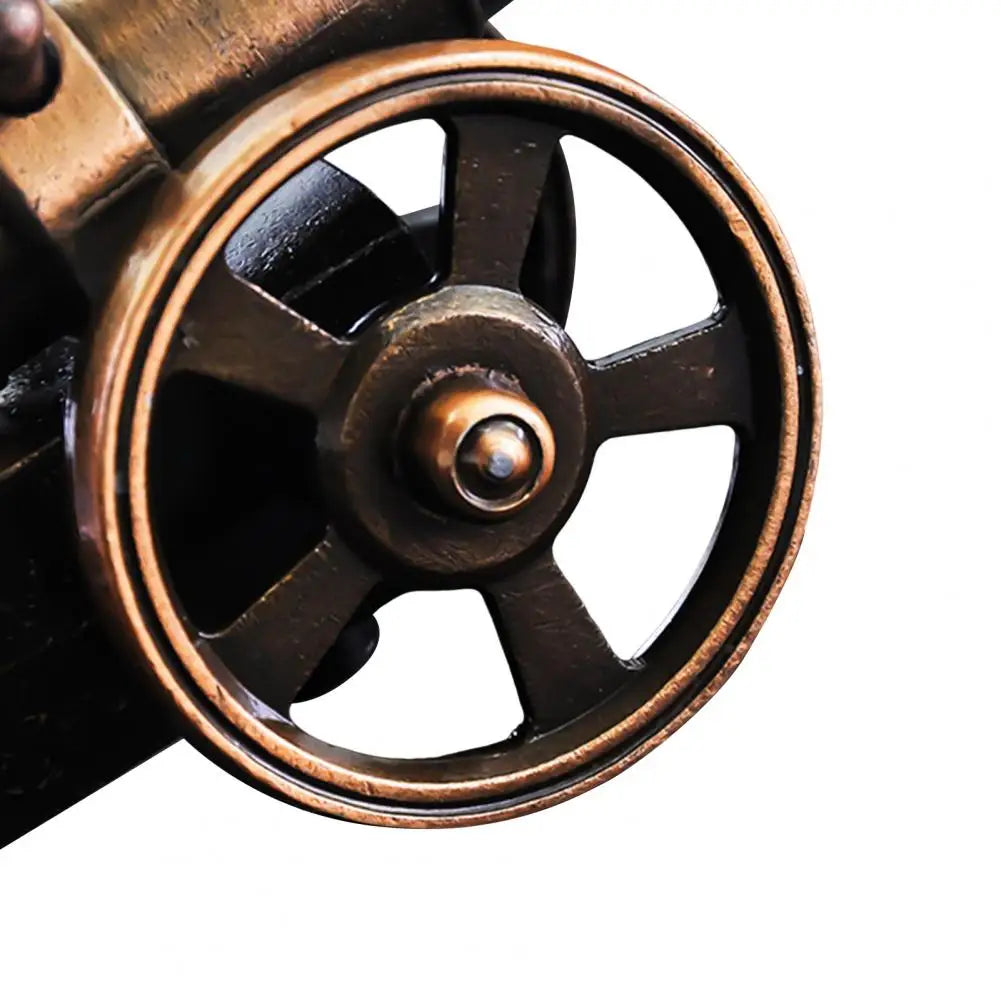 Mini Alloy Cannons Figurine Artillery Launcher Model Statue Sculpture Crafts Home Office Desktop Decor Ornament Birthday Gift