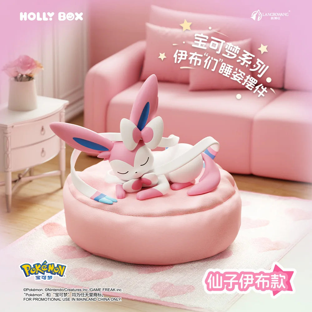 Genuine Pokemon Eevee Blind Box Umbreon Vaporeon Glaceon Flareon Espeon Anime Action Figures PVC Model Toys Christmas Gifts