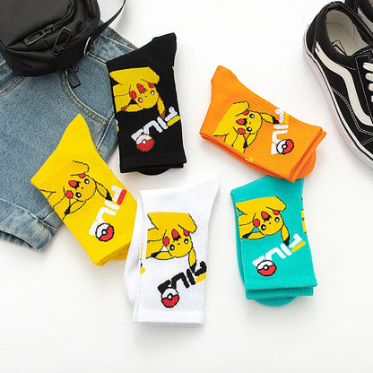 Bandai Cartoon Socks Men Women Christmas Halloween Hip Hop Street Fashion Inspired Novelty Funny Casual Crew Socks