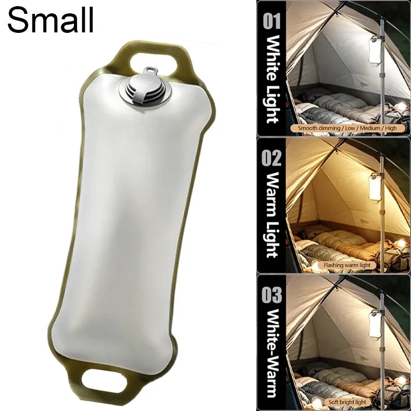 Telescopic Camping Lantern Outdoor Folding 3 Lighting Modes 3000mAh Battery Tent Lights Outdoor Supplies Portable Rechargeable