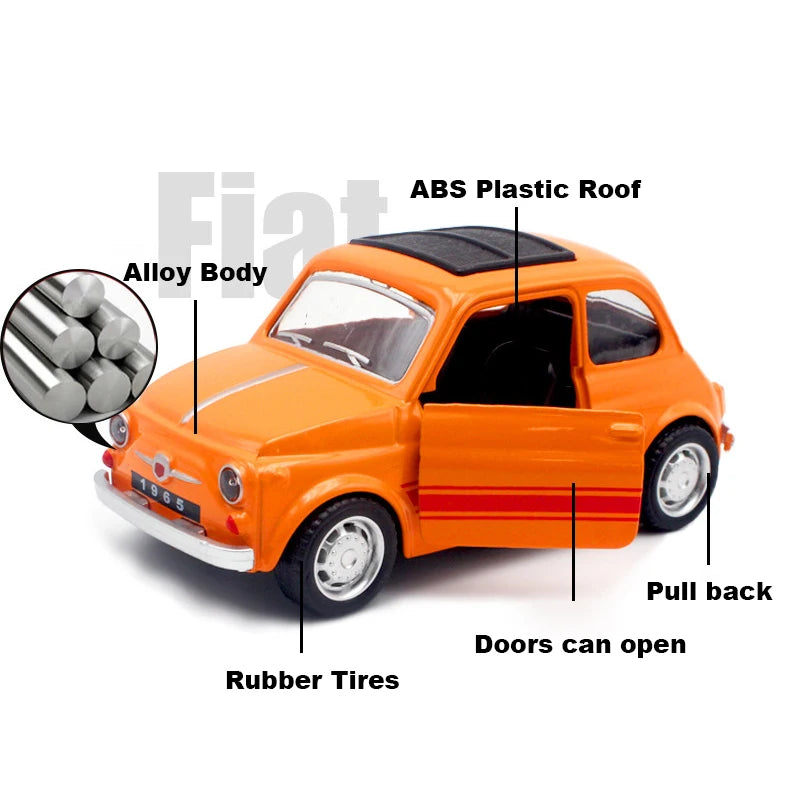 1:43 Alloy Vintage Diecast Car Model Classic Pull Back Car Model Miniature Vehicle Replica For Collection Gift For Kids Adults