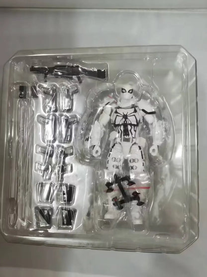 Revoltech Amazing Yamaguchi Agent Venom Full Articulated Action Figure Collectible Desktop Display Ornament For Adult Collection