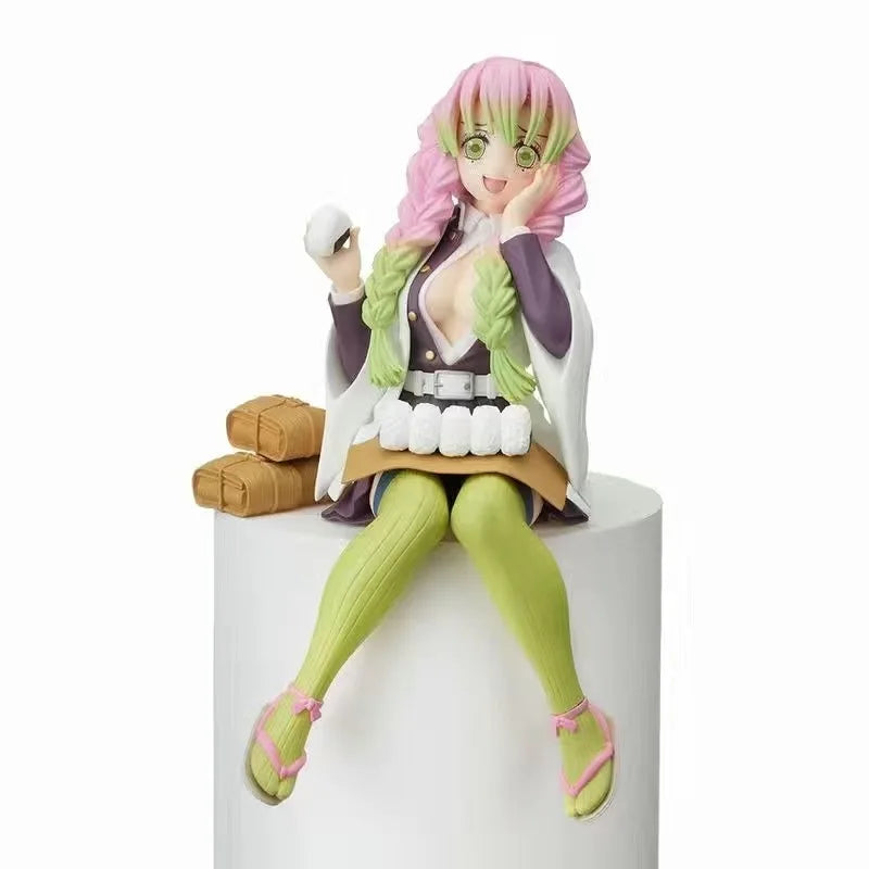 10-15cm anime Demon Slayer action figure PVC model doll collection toy car figure Kamado Tanjiro Nezuko sitting ornaments