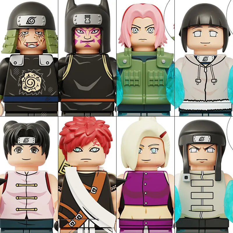 WM6152 Naruto Building Blocks Ootutuki Momoshiki Mitsuki Gaara Namikaze Minato Tobirama Action Figure Accessories For Kids