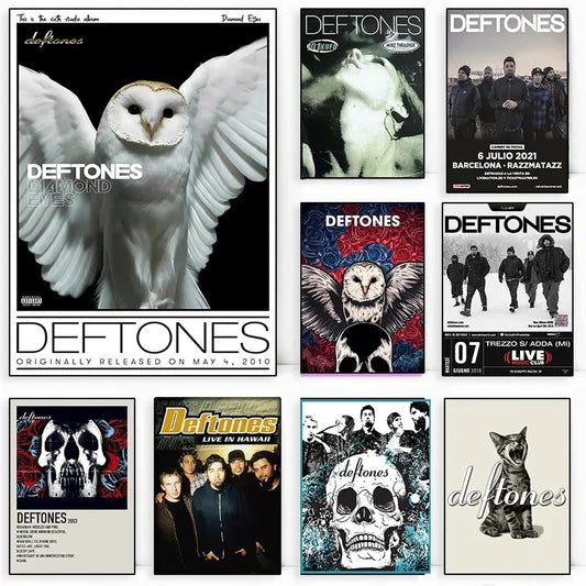 Vintage Classic Band Deftones Singer Music Cover Series Art Poster Canvas Painting Wall Print Picture for Living Room Home Decor