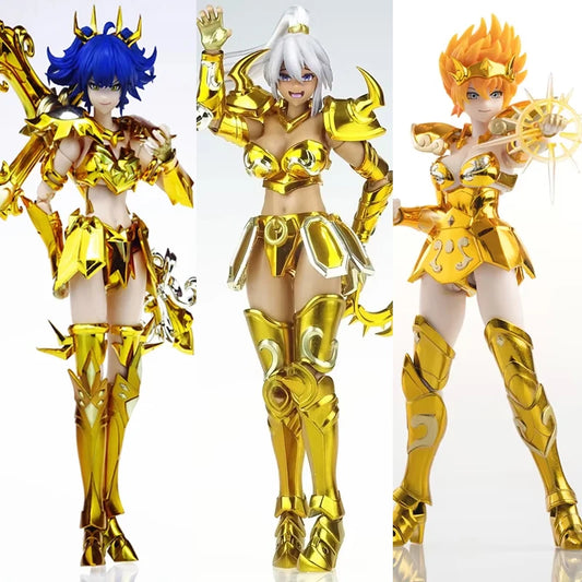Great Toys Saint Seiya Myth Cloth EX Leo Sandy Cancer Pamela Taurus Erica Holy Contract Female Zodiac Knights of Action Figure