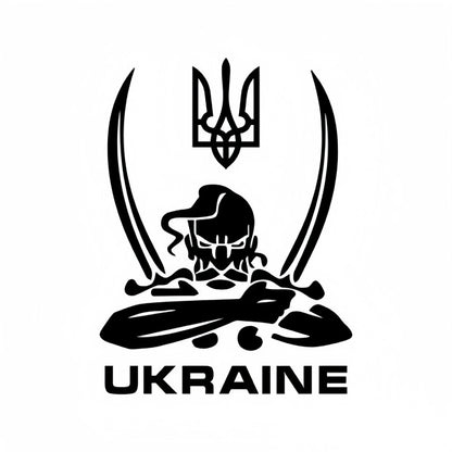 Ukraine Трезубец Тризуб Whole Body Waterproof Vinyl Car Sticker Decal Car Accessories Decor Pegatinas Para Coche
