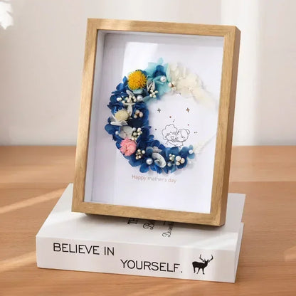 Wood Shadow Box Frame Deep 3d Photo Frame Depth 3cm Specimens Holder Pefect for Dried Flower Picture Shell Insect DIY Home Decor