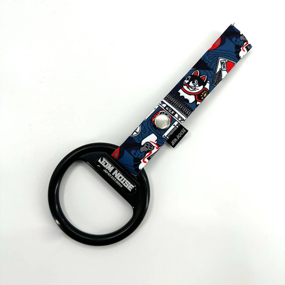 Japan Style Jdm Car Tsurikawa Lucky Cat Dragon Pattern Decorative Trailer Strap Universal Towing Accessory for Trailers