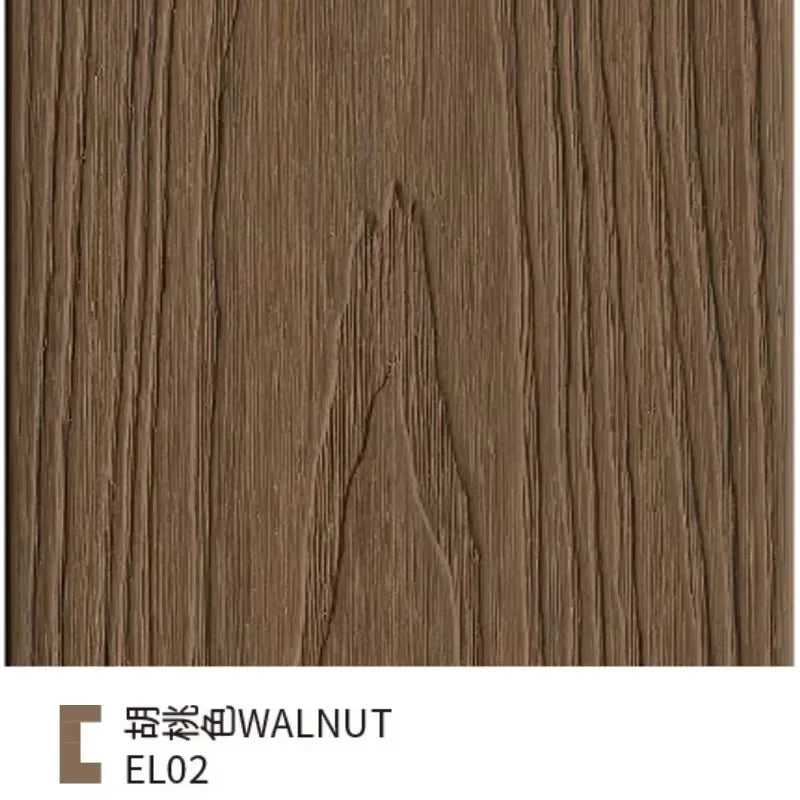 WPC Wall Panel Louver Cladding Exterior Cladding Waterproof Wood Grain Villa Garden Yard Patio Backyard Outdoor Privacy Modern