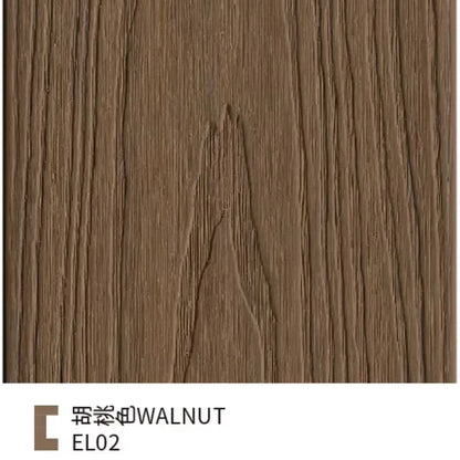 WPC Wall Panel Louver Cladding Exterior Cladding Waterproof Wood Grain Villa Garden Yard Patio Backyard Outdoor Privacy Modern