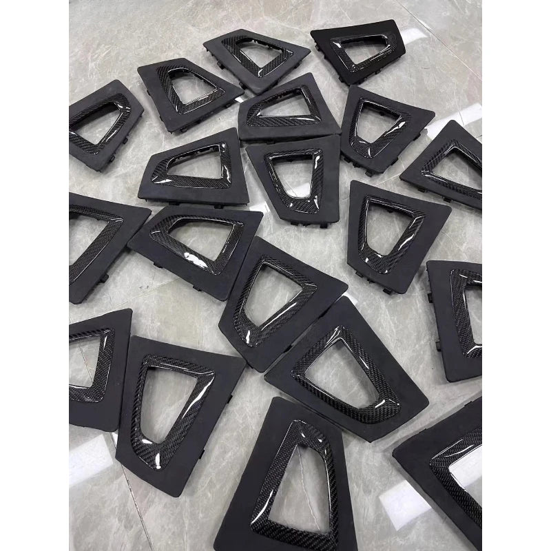 Real Carbon F30 F80 F31 Set Interior Door Pull Handle Outer Cover Trim For BMW 3 4 Series M3 M4 F32 F33 F34 F35 F36 Shift Base