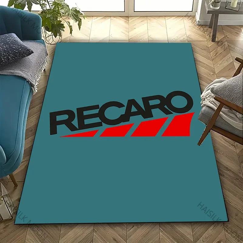 13 Styles R-Recaro Logo Pattern Printed Rug for Living Room, Bedroom, Office, Large Area,Stain Resistant Carpet,Stylish Gift Mat