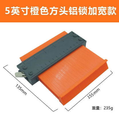 Imperial Radian Ruler, Profiling Gauge, Irregular Bend Measuring Instrument, Contour Ruler, Type Taking Device