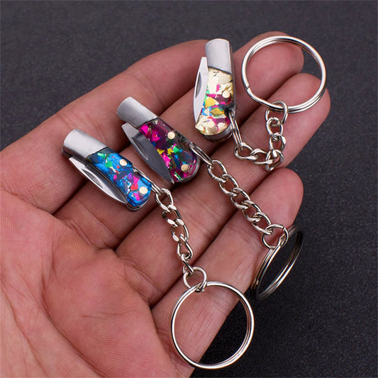 Unboxing Knife Portable Keychain Folding Knife 5cm Knife For Outdoor Survival Everyday Carry