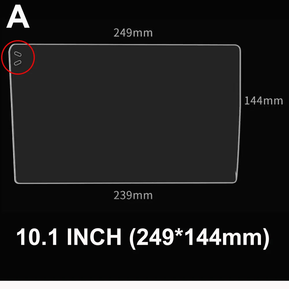 Tempered Glass Screen Protector for 9"/9.7"/10.1" SINOSMART Android Head Units – Anti-Fingerprint, Explosion-Proof (Add-on Only)