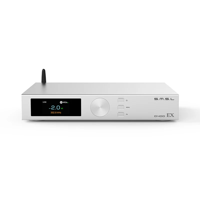 SMSL D400EX Hi-Res Audio Decoder 2x AK4499EX DAC Chip XU316 MQA USB DAC Optical Coaxial I²S Bluetooth Input With Remote Control