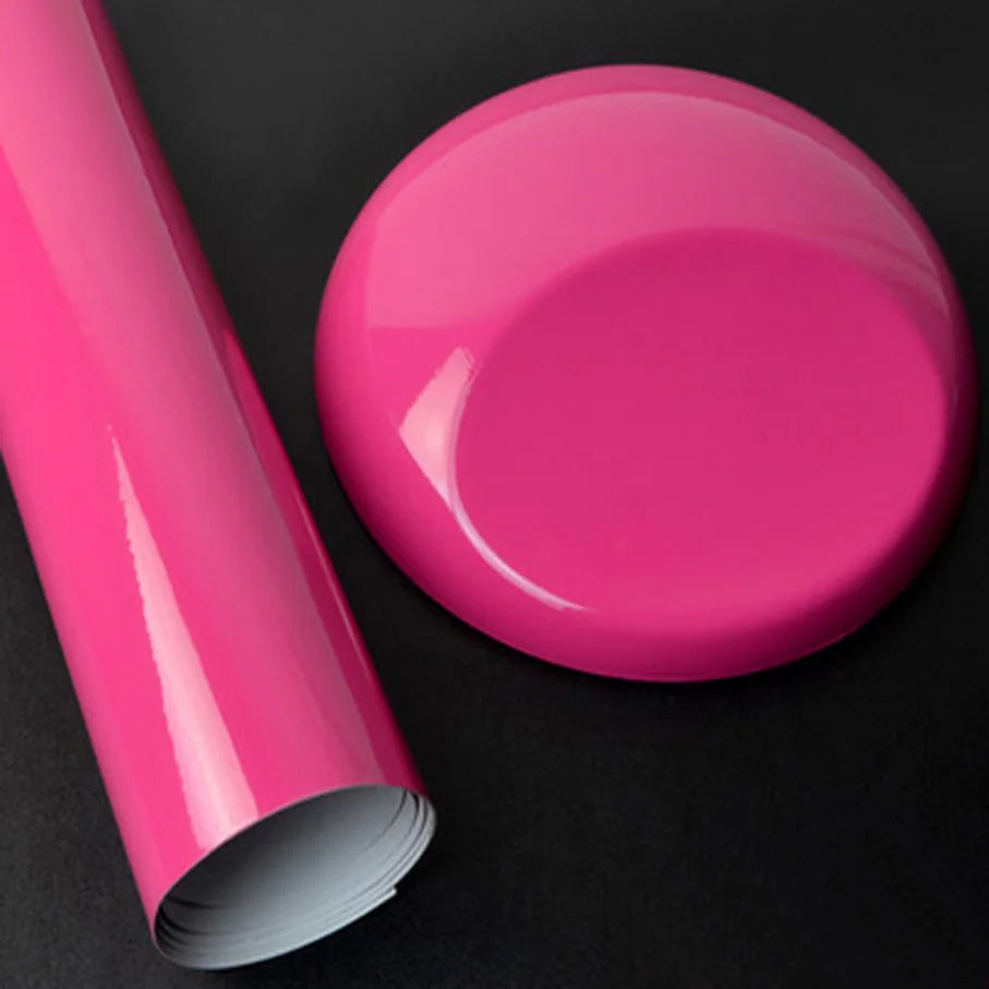 40CM/50CM/58CM x152CM Glossy Pink Vinyl Film Car Decal Wrap Sticker for Car Hood Roof Motorcycle Sticker