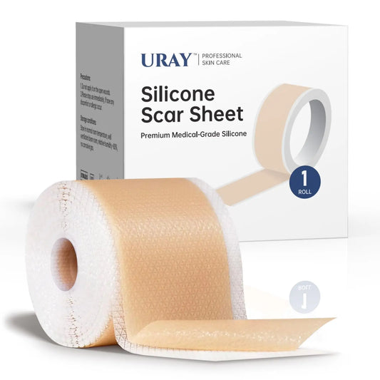 Silicone Scar Tape for Surgical Scars - Extra Long Scar Sheets for C-Section（1.6" x 59"/188"）