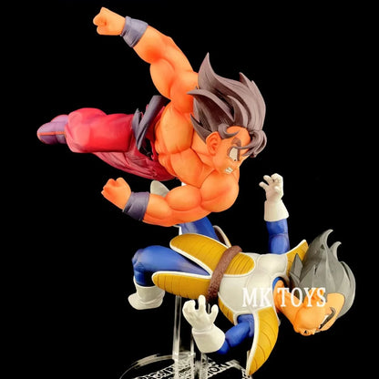 23cm/9.05in Anime Dragon Ball Z Figure Goku Vs Vegeta Action Figures Pvc Collection Model Toys for Children Gifts