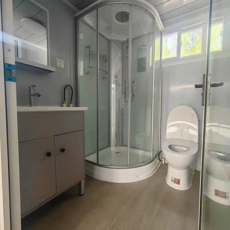 Customized Prefabricated Foldable Container Home: Weatherproof & Wind-Resistant Design Construction Site Foldable Dormitory
