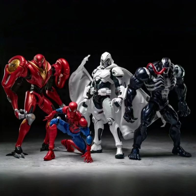 BLOKEES Marvel Building Blocks Champion Class Toy Spider-Man Rocket Raccoon Marc Spector Venom Assembly Model Ornament Gift