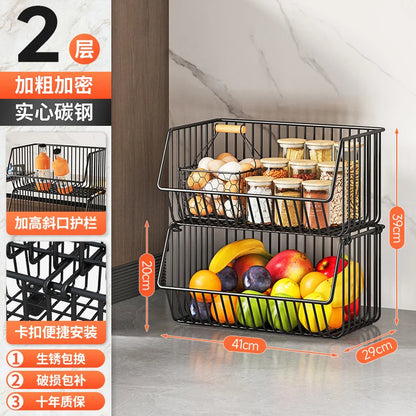 주방수납 Rolling Storage Cart Multipurpose Rustproof Modern Storage Cart Kitchen Multi-layer Trolley with Wheel Kitchen Furniture